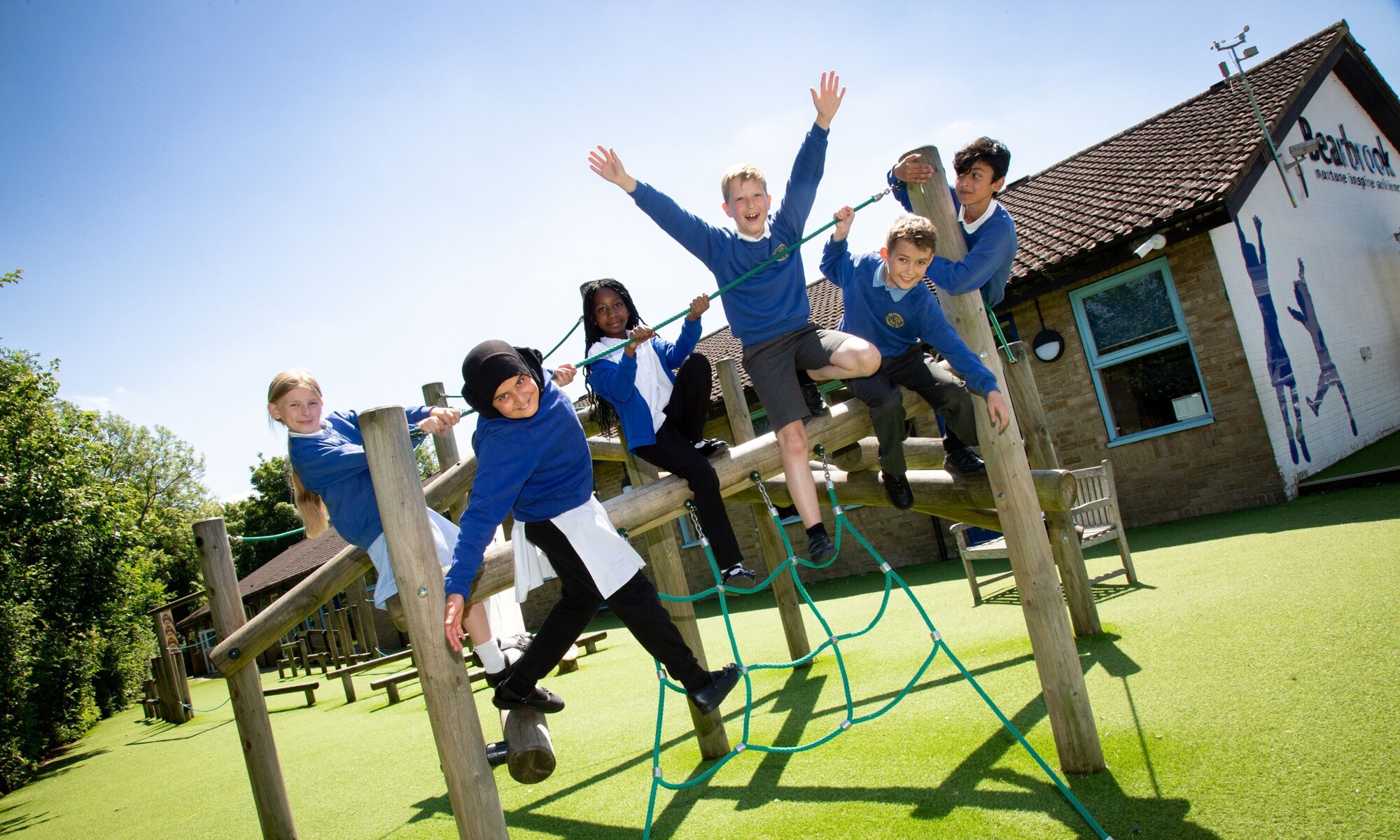 Great Learners Trust pupils in a school library